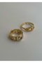 Heliophilia Silver Anillo de Latón Dorado con Recubrimiento de Laca